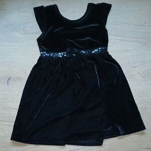 George Black Velvet Kids Dress